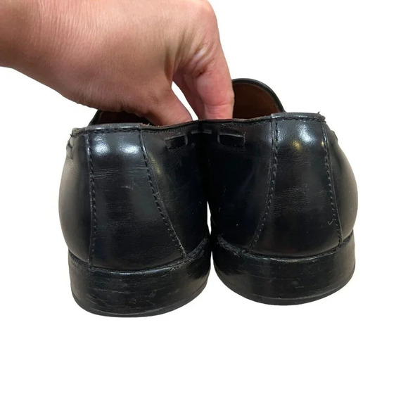 Allen Edmonds Dalton Kilite Tassel Loafer Shoe Mens Size 10 Black Leather - Picture 8 of 13